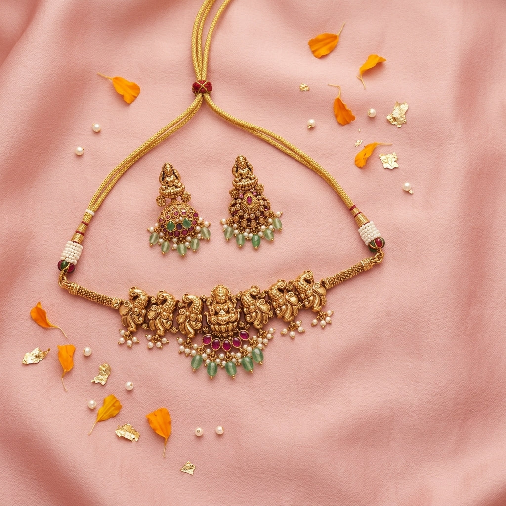 Multi Goddess Temple Necklace Set - Tabletop