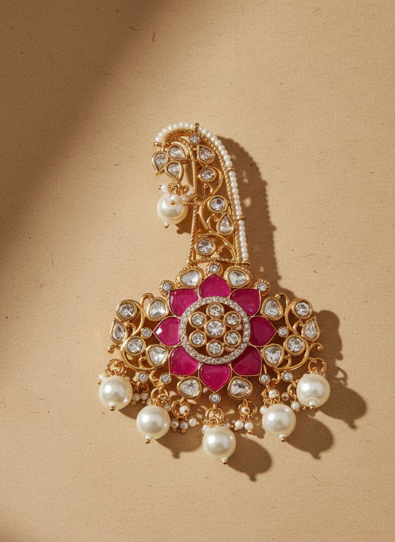 Maharani Bloom Ruby & Pearl Kalgi