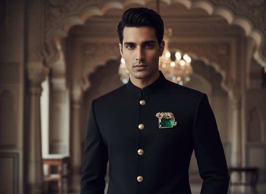 Royal Panther Emerald Statement Brooch