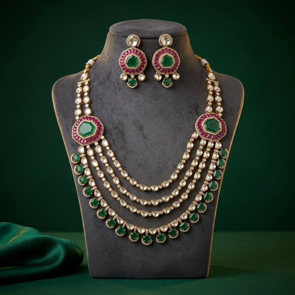 Multi Medallion Layered Necklace Set - Mannequin