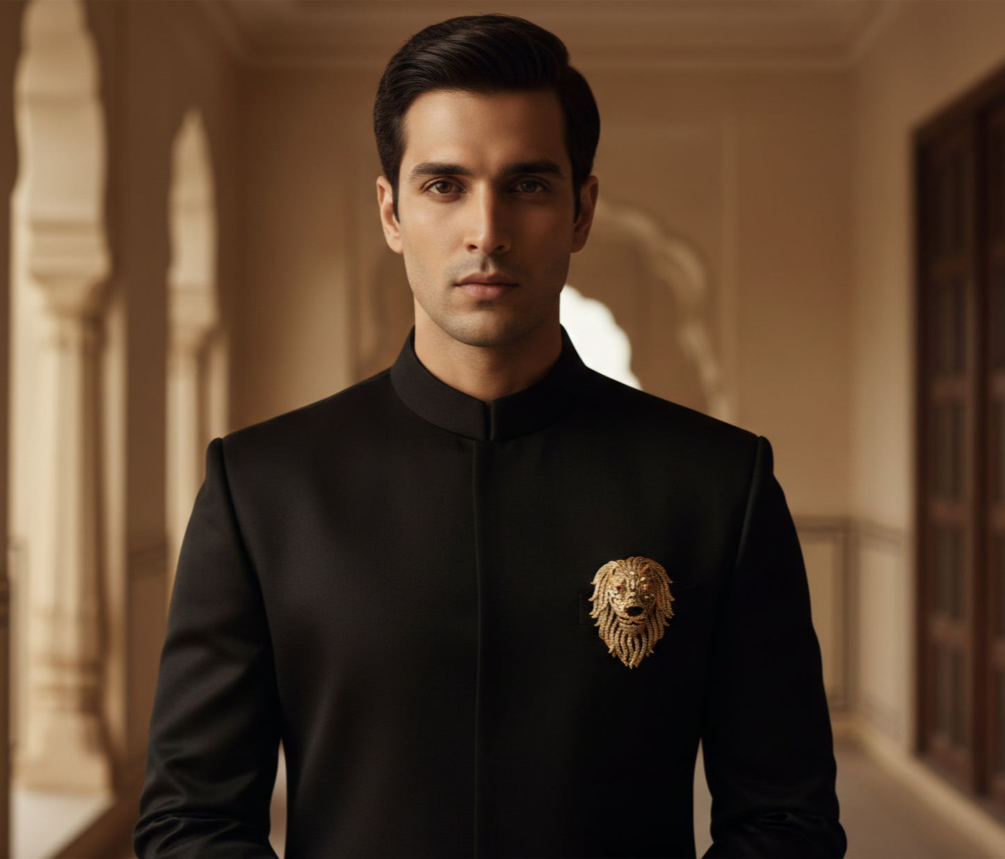 Royal Panther Emerald Statement Brooch