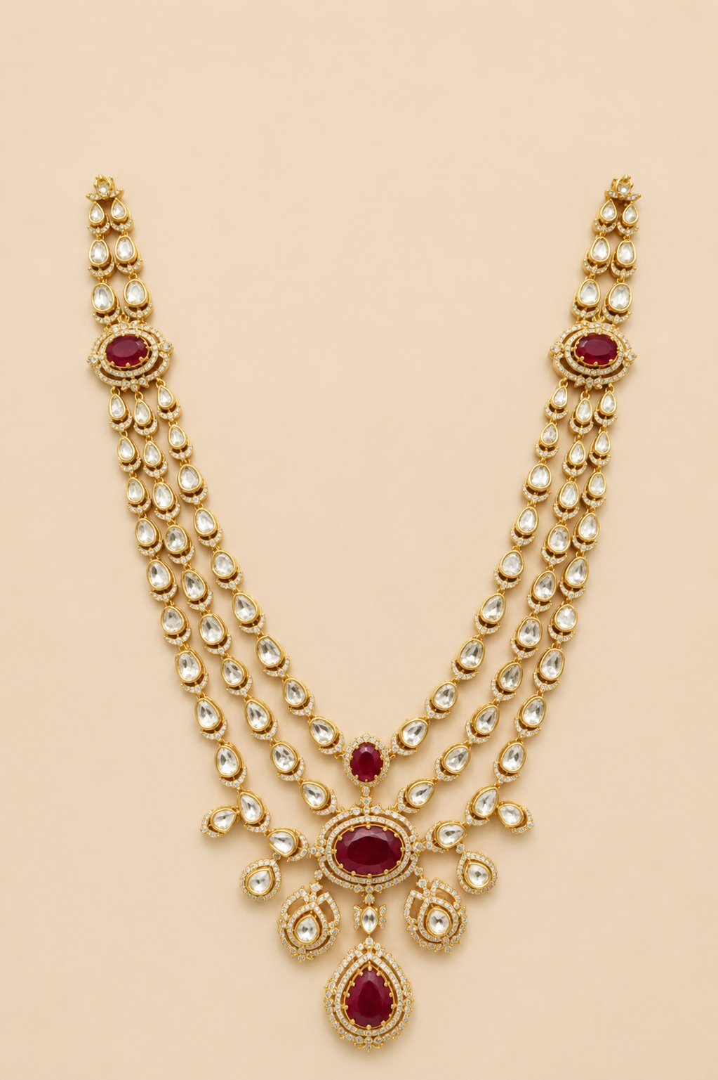 Royal Ruby Groom Necklace