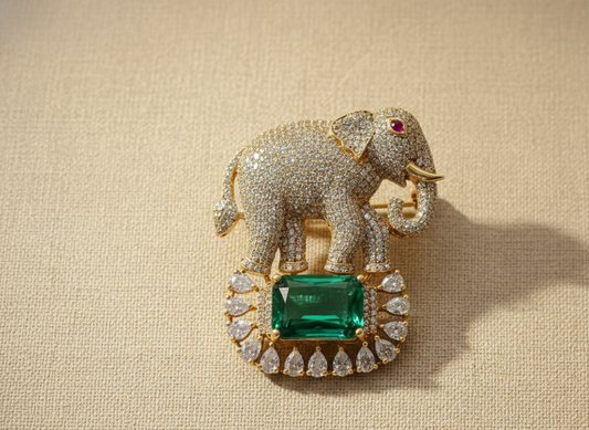 Majestic Imperial Elephant Brooch
