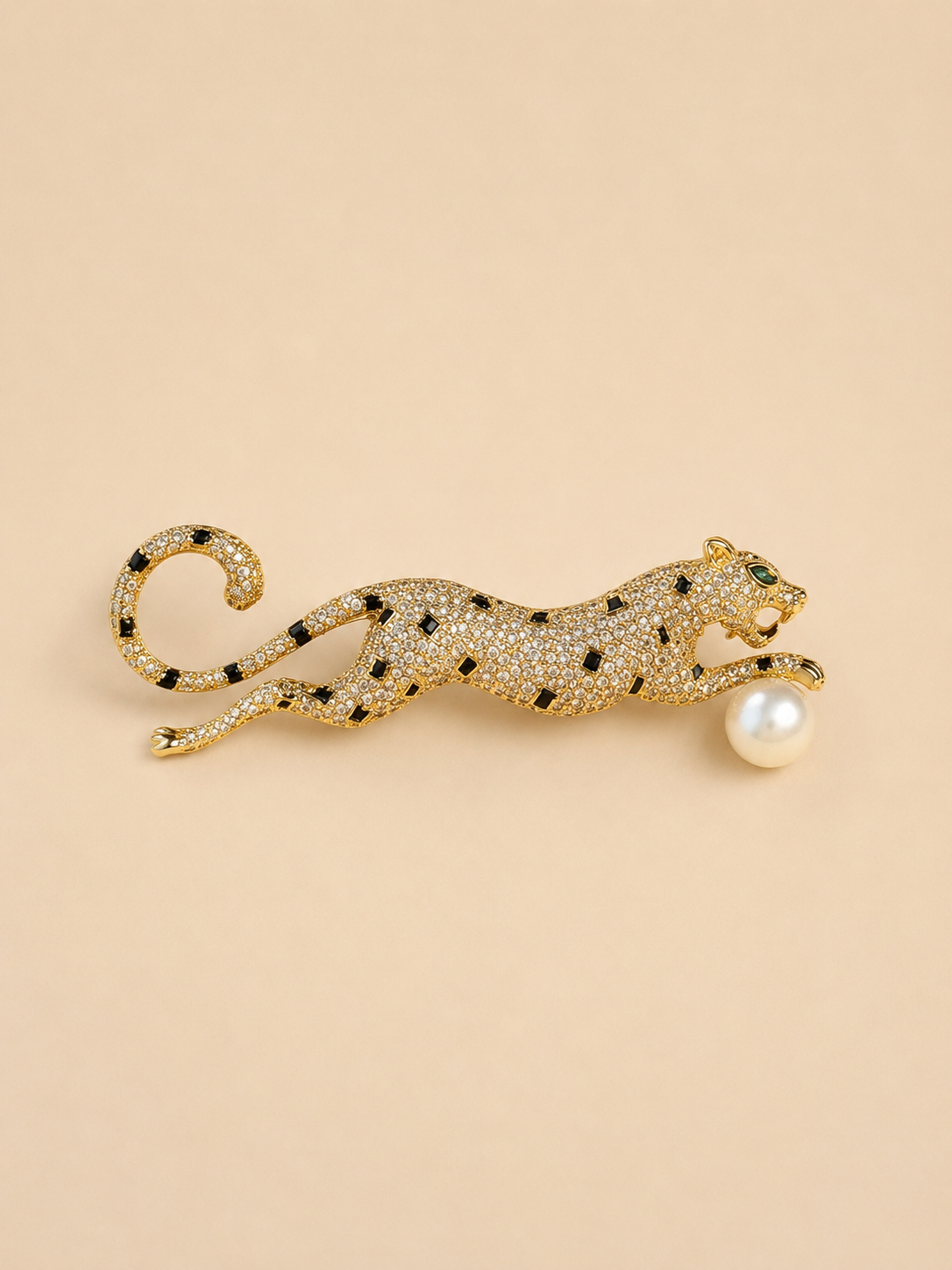 Tiger Pearl Brooch